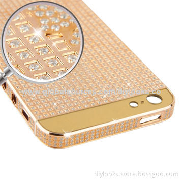 Full Housing Replacement Diamond Aluminum Back Cover for iPhone 5New